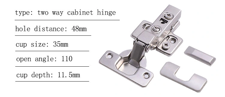 Furniture Hardware Accessories 3D Hydraulic Hinge Clip on Soft Close Hinge Concealed Cabinet Hinge for Furniture Fittings