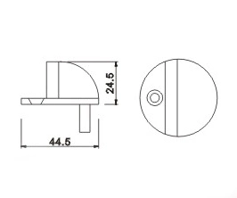 Wholesale Durable Door Holder Home Office Magnetic Door Catch Stainless Steel Stopper Magnetic Door Stop